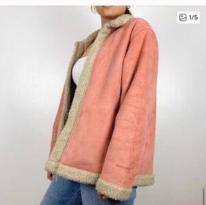 Woolrich Faux Suede Sherpa Lined Jacket